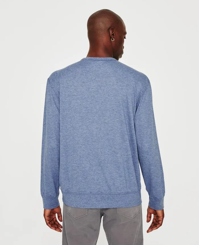 AG Jeans Wesley Pullover Heather Navy Men Tees