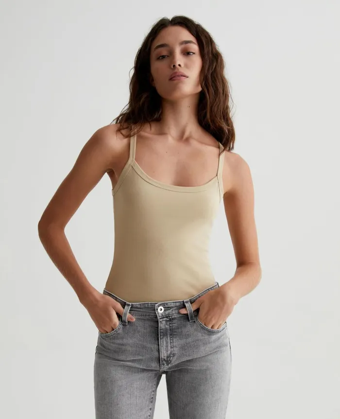 AG Jeans Wittney Tank Wheat Fields Women Tees and Tanks