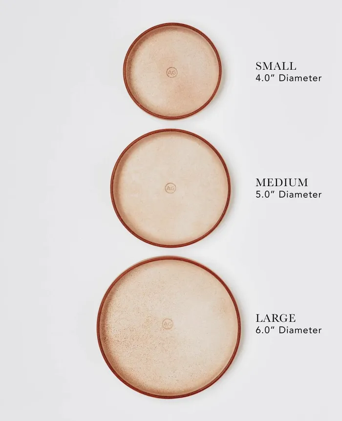AG Leather Tray Medium Natural Tan WomenMen AG Jeans Leather Goods