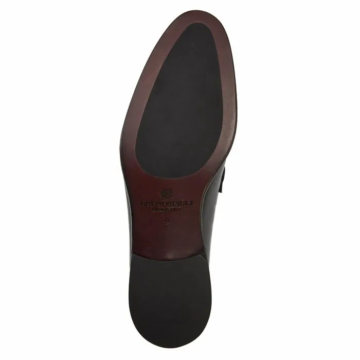 Alessio Slip On Black Bit Loafer Black Leather Men Bruno Magli Loafers and Slipons