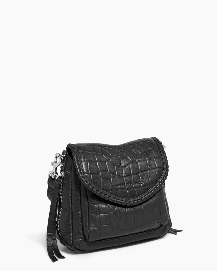 All For Love Mini Crossbody Black Croco Women Aimee Kestenberg Crossbody Bags