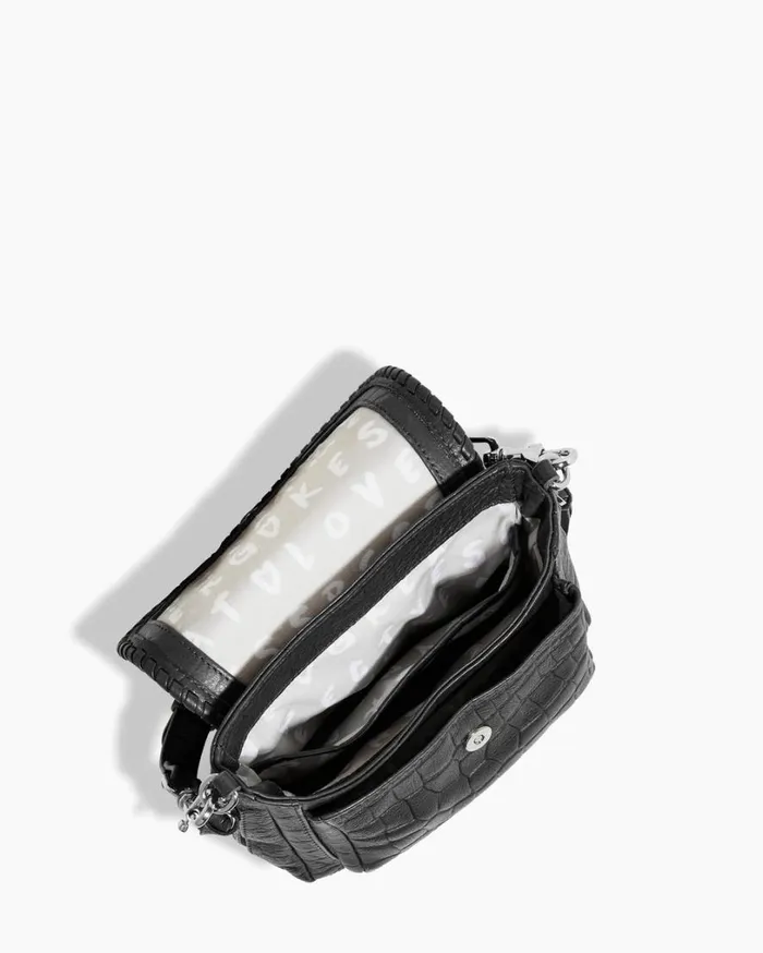 All For Love Mini Crossbody Black Croco Women Aimee Kestenberg Crossbody Bags