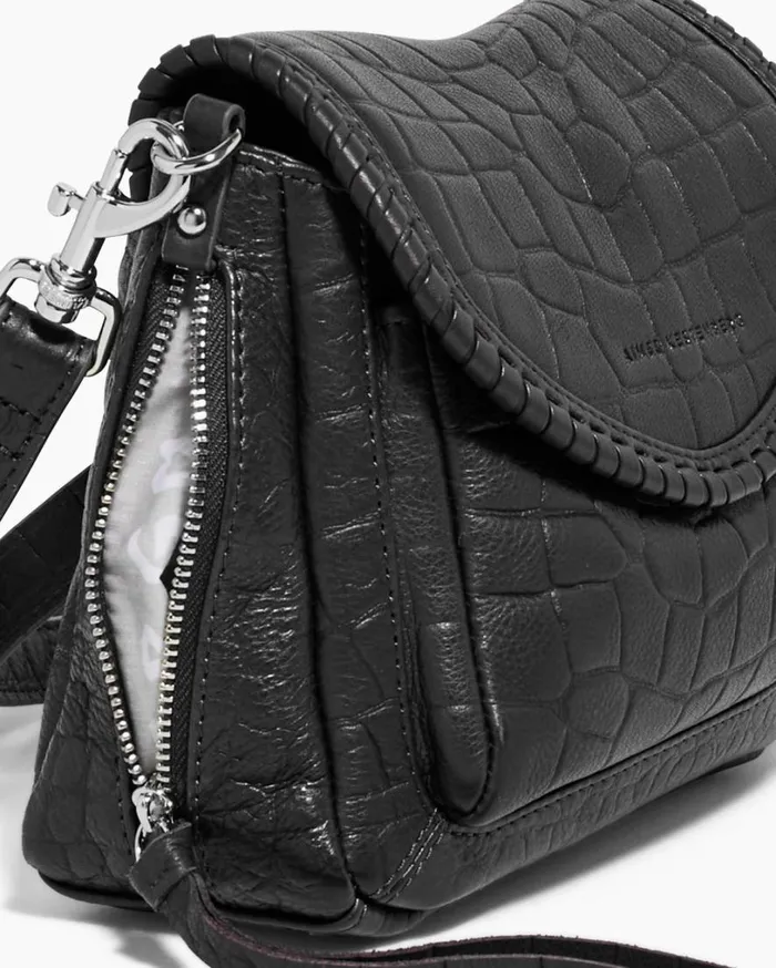 All For Love Mini Crossbody Black Croco Women Aimee Kestenberg Crossbody Bags