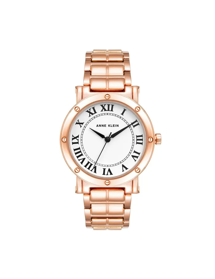 Anne Klein Boyfriend Everyday Bracelet Watch Rose Goldtone Women Watches 038 Jewelry