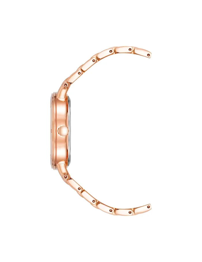 Anne Klein Boyfriend Everyday Bracelet Watch Rose Goldtone Women Watches 038 Jewelry