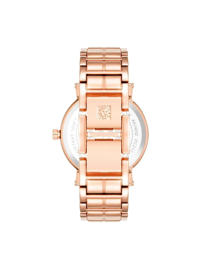 Anne Klein Boyfriend Everyday Bracelet Watch Rose Goldtone Women Watches 038 Jewelry