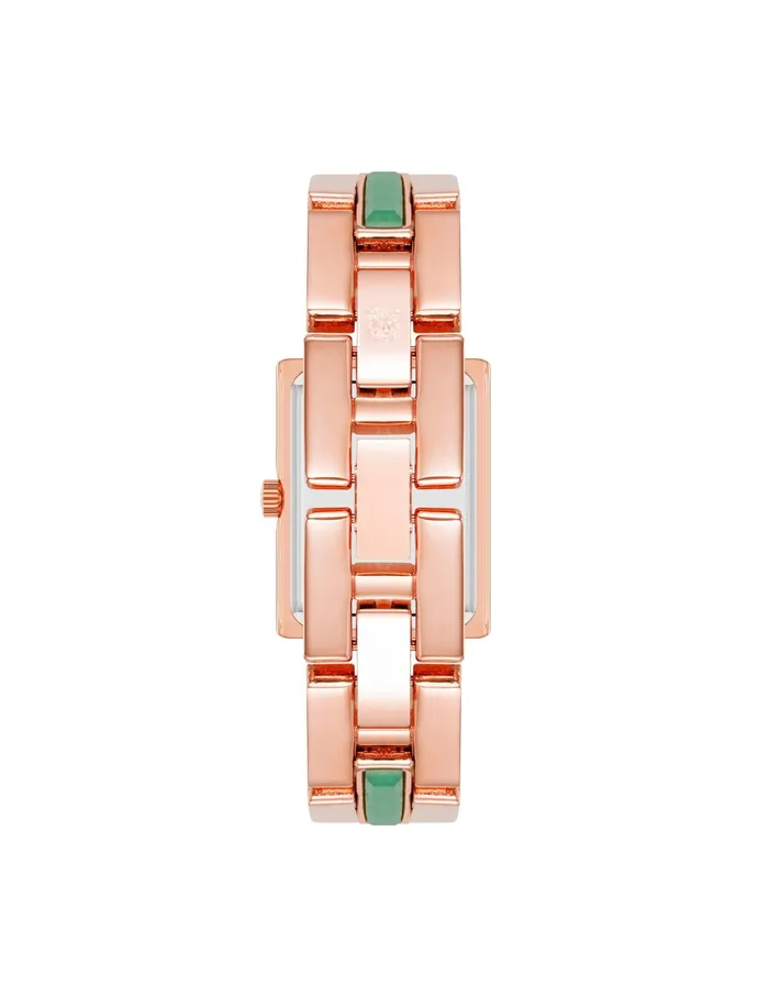 Anne Klein Gemstone Accented Bracelet Watch Aventurine Women Watches 038 Jewelry