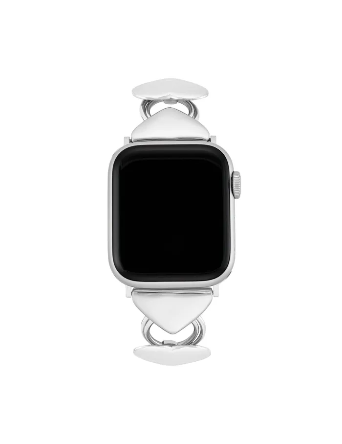 Anne Klein HeartShaped Link Bracelet For Apple Watch Silvertone Women Watches 038 Jewelry Anne Klein HeartShaped Link Bracelet For Apple Watch Silvertone Women Watches 038 Jewelry