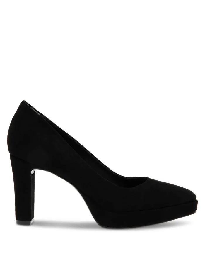 Anne Klein Jael Dress Pump Black Suede Women Shoes