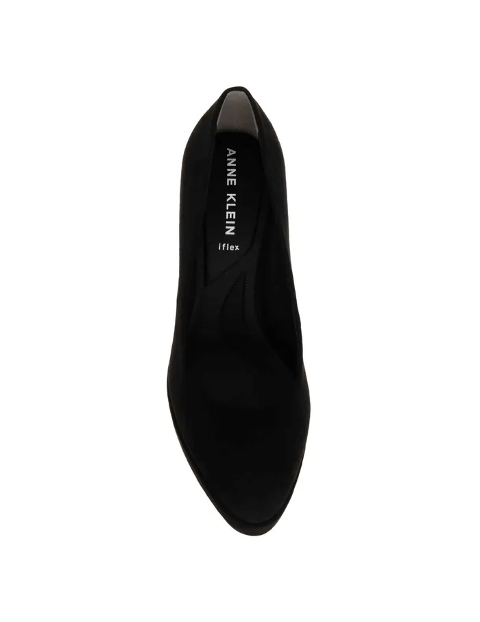 Anne Klein Jael Dress Pump Black Suede Women Shoes