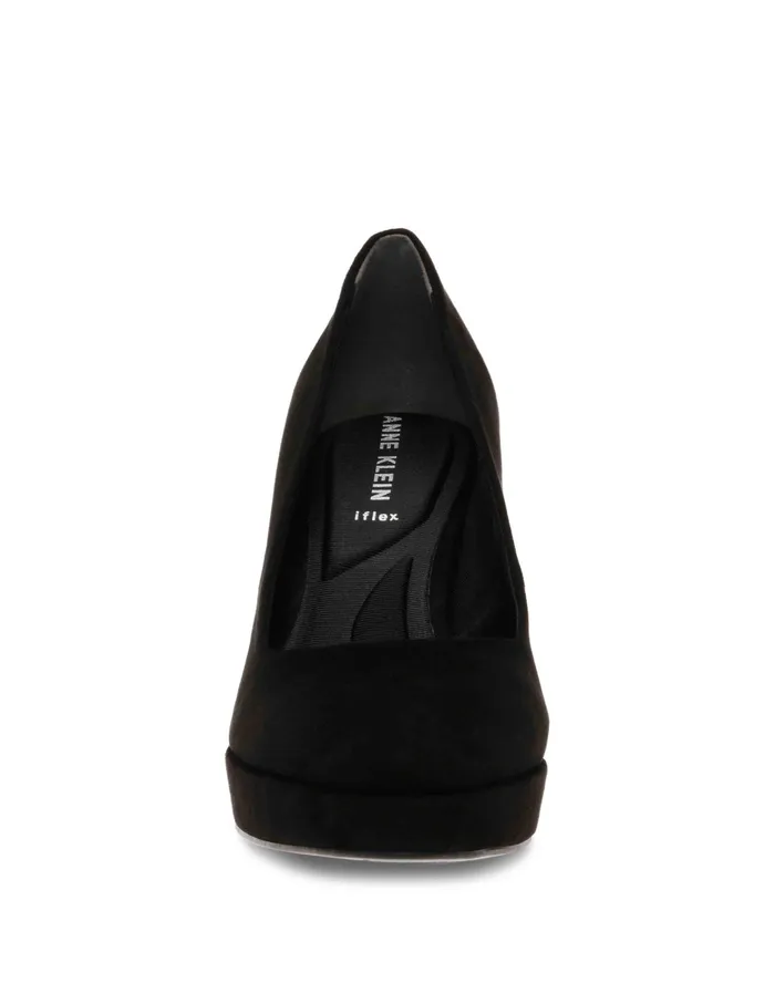 Anne Klein Jael Dress Pump Black Suede Women Shoes