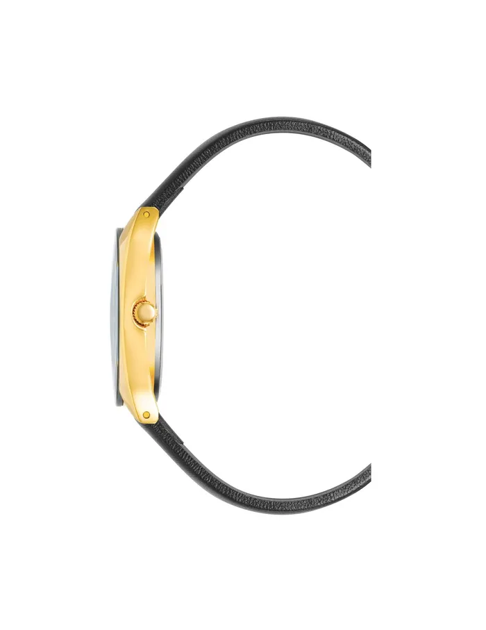 Anne Klein Modern Leather Strap Watch Goldtone Women Watches 038 Jewelry