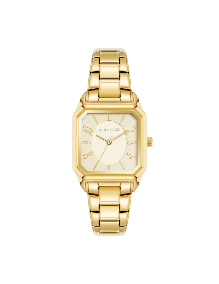 Anne Klein Modern Square Case Watch Goldtone Women Watches 038 Jewelry