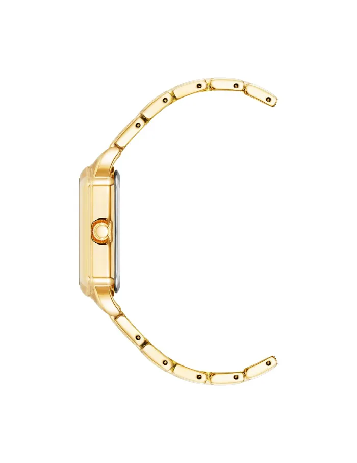 Anne Klein Modern Square Case Watch Goldtone Women Watches 038 Jewelry