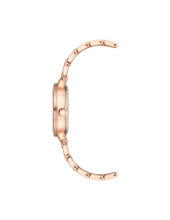 Anne Klein Roman Numeral Dial Bracelet Watch Rose Goldtone Women Watches 038 Jewelry