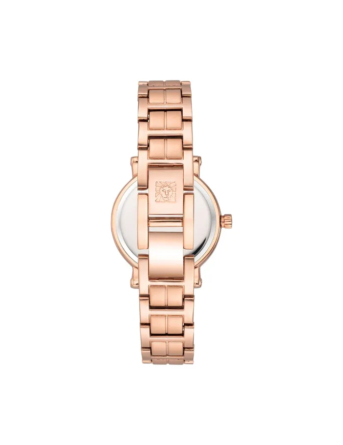 Anne Klein Roman Numeral Dial Bracelet Watch Rose Goldtone Women Watches 038 Jewelry