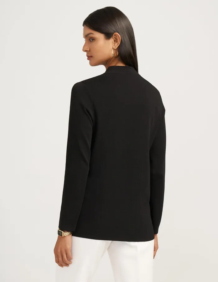 Anne Klein Two Pocket Malibu Cardigan Anne Black Women Clothing