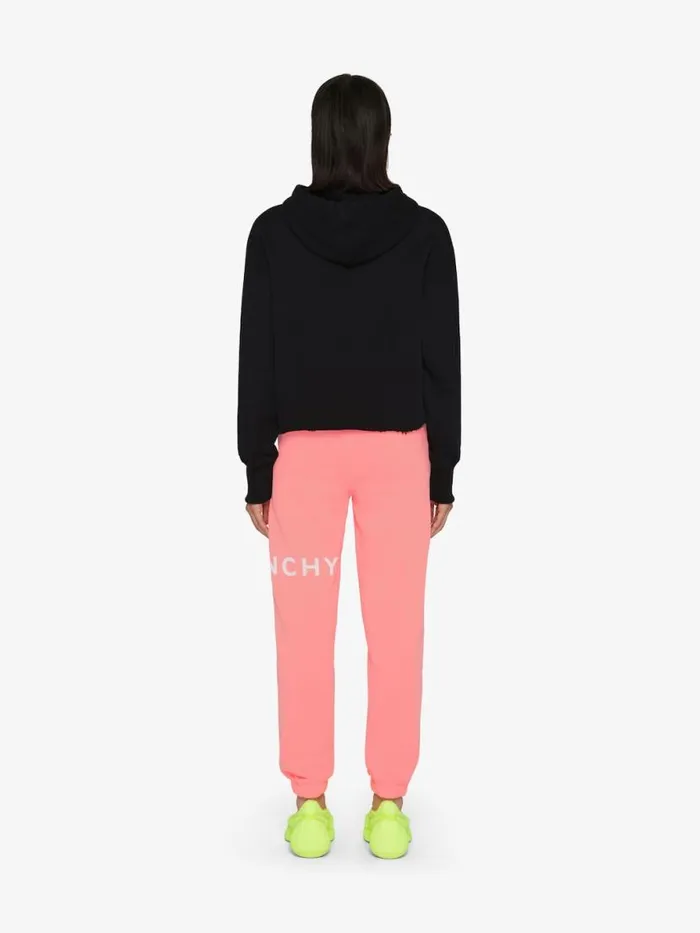 Archetype Cropped Hoodie In Fleece Black Women Givenchy Sweatshirts and Hoodies
