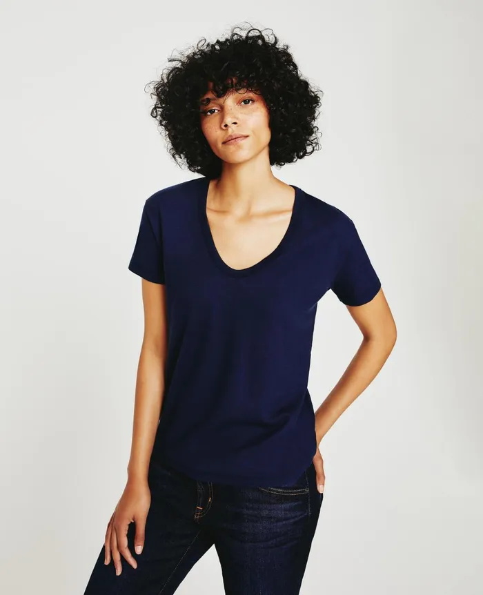 Aspen U Deep Navy Women AG Jeans Tees and Tanks