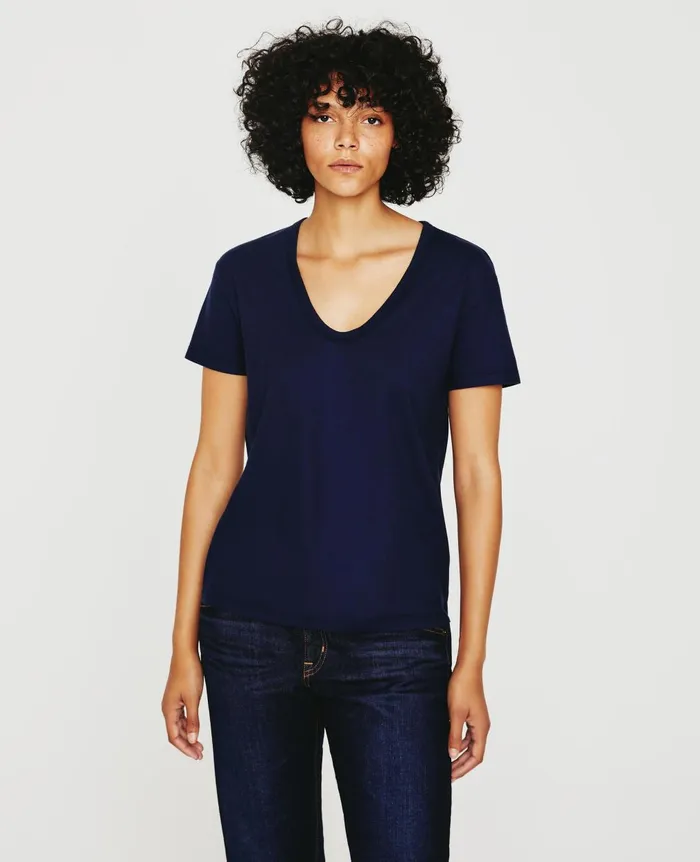 Aspen U Deep Navy Women AG Jeans Tees and Tanks