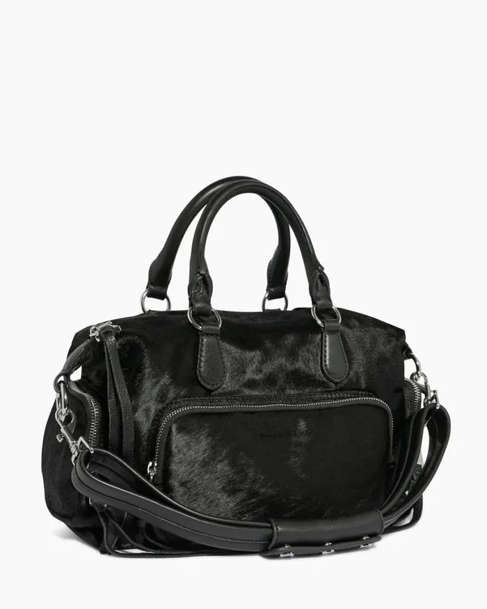 Away We Go Satchel Black Haircalf Women Aimee Kestenberg Satchels