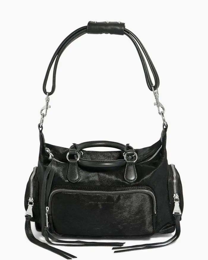 Away We Go Satchel Black Haircalf Women Aimee Kestenberg Satchels