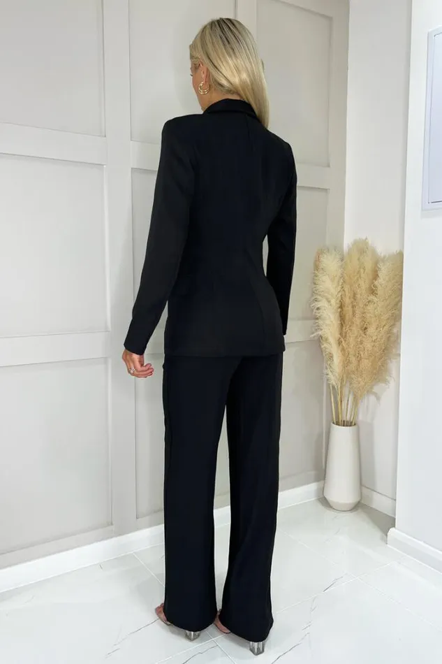 AX Paris Black Suit Trousers Trousers and Leggings