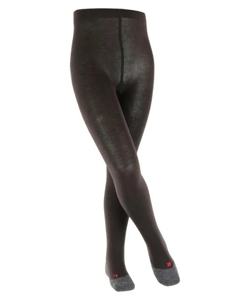 Babies and Kids Active Warm Kids Tights Black FALKE Tights and Leggings