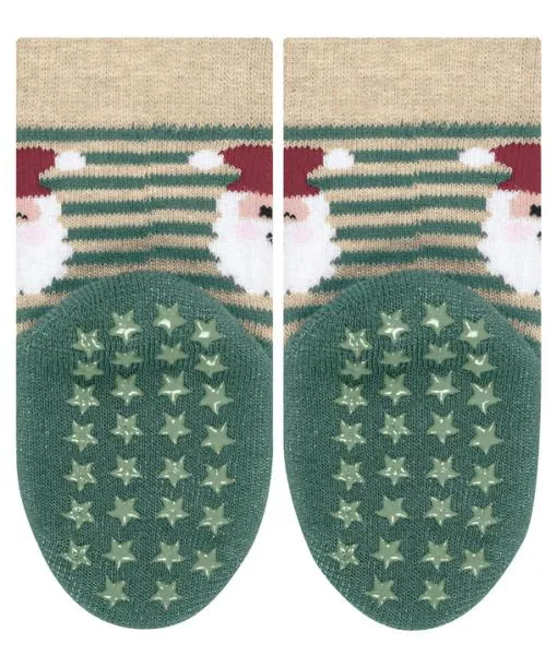 Babies and Kids Baby Santa Stripes Babies Socks Dark Jade FALKE Baby Socks