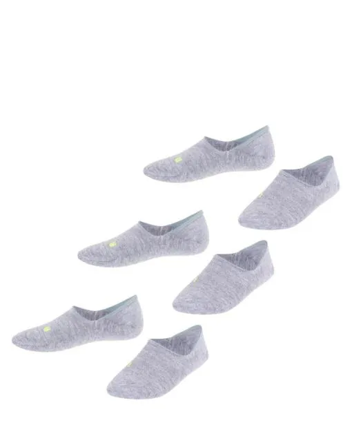 Babies and Kids Cool Kick 3Pack Kids No Show Socks Light Grey FALKE No Show Socks