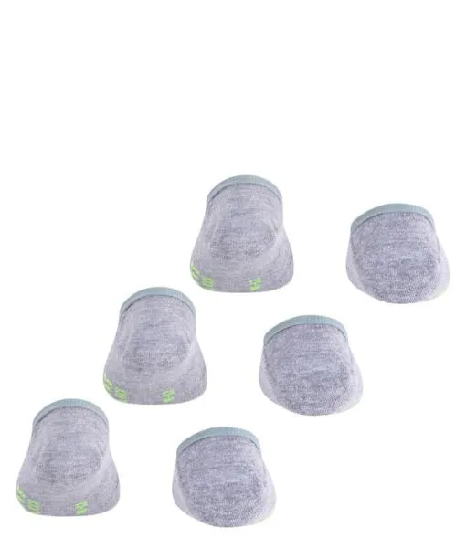 Babies and Kids Cool Kick 3Pack Kids No Show Socks Light Grey FALKE No Show Socks