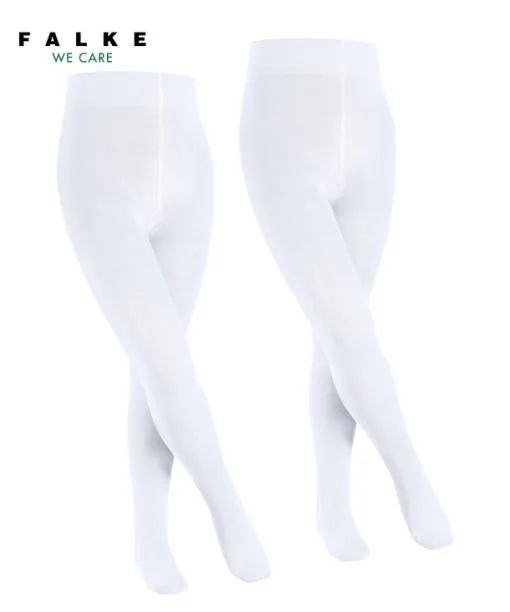 Babies and Kids Family 2Pack Kids Tights White FALKE Tights and Leggings