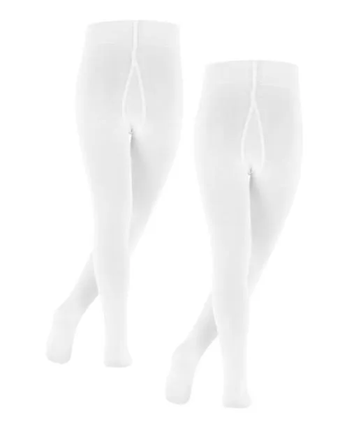 Babies and Kids Family 2Pack Kids Tights White FALKE Tights and Leggings