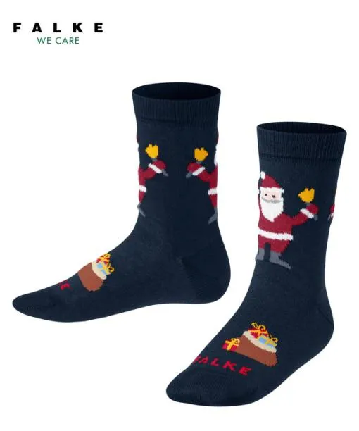 Babies and Kids Happy Santa Kids Socks Marine FALKE Socks