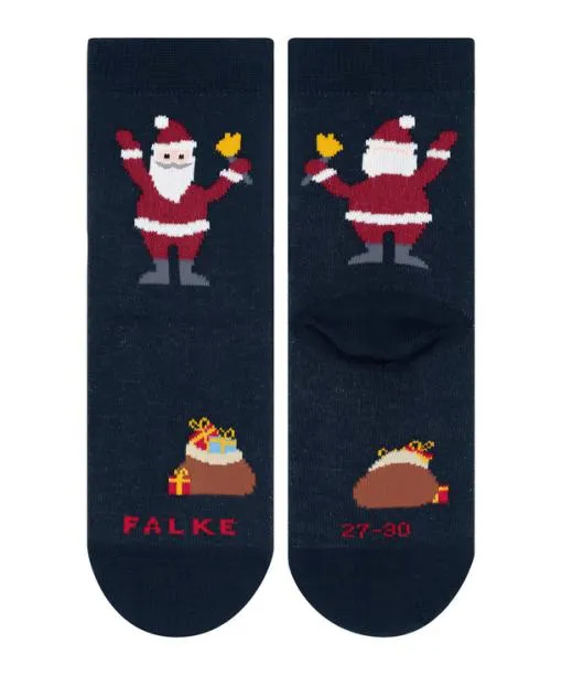 Babies and Kids Happy Santa Kids Socks Marine FALKE Socks