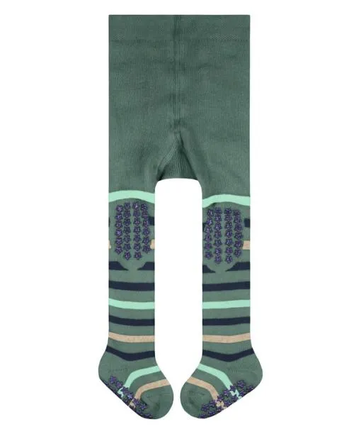 Babies and Kids Multi Stripe Babies Tights Dark Jade FALKE Tights and Leggings