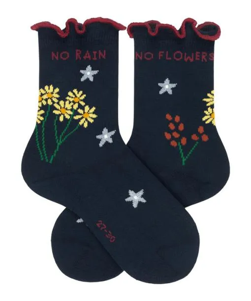 Babies and Kids No Rain No Flowers Kids Socks Marine FALKE Socks