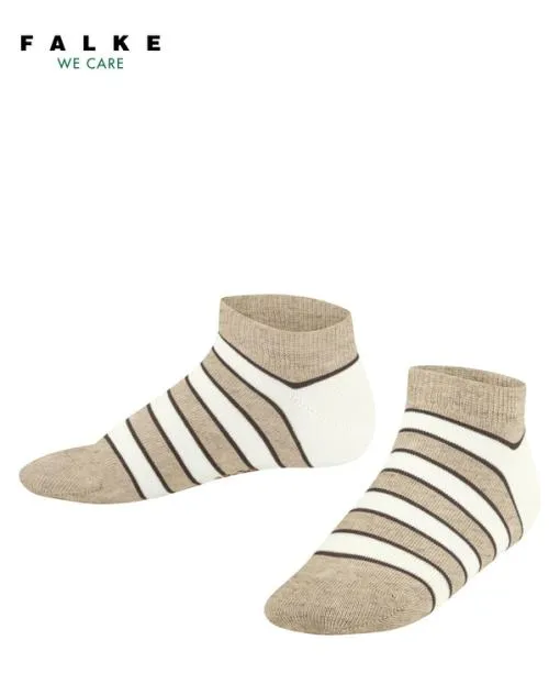 Babies and Kids Simple Stripes Kids Sneaker Socks Sand Mel FALKE Ankle Socks