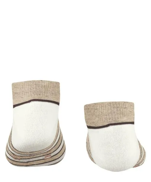 Babies and Kids Simple Stripes Kids Sneaker Socks Sand Mel FALKE Ankle Socks
