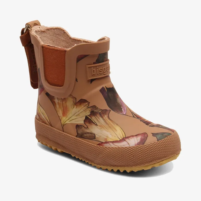 BABY baby rubber camel flowers Brown Rubber boots bisgaardshoes