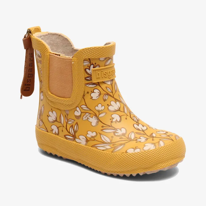 BABY baby rubber camel flowers Brown Rubber boots bisgaardshoes