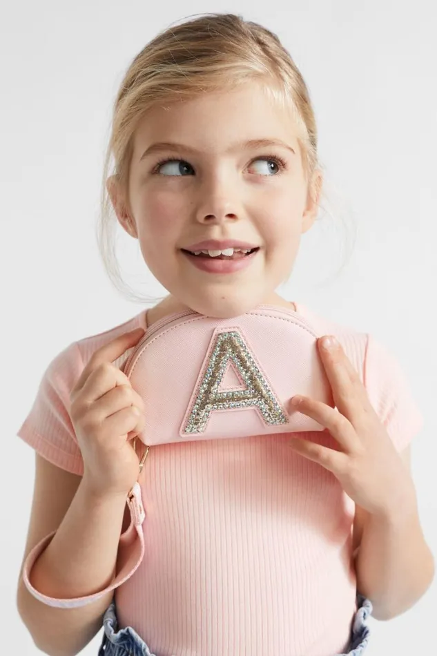Bags Girl Seed Heritage Glitter Initial Purse M