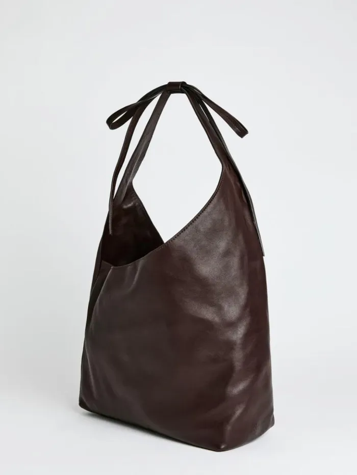 Bags The Reformation Medium Vittoria Tote Bag Tobacco Leather