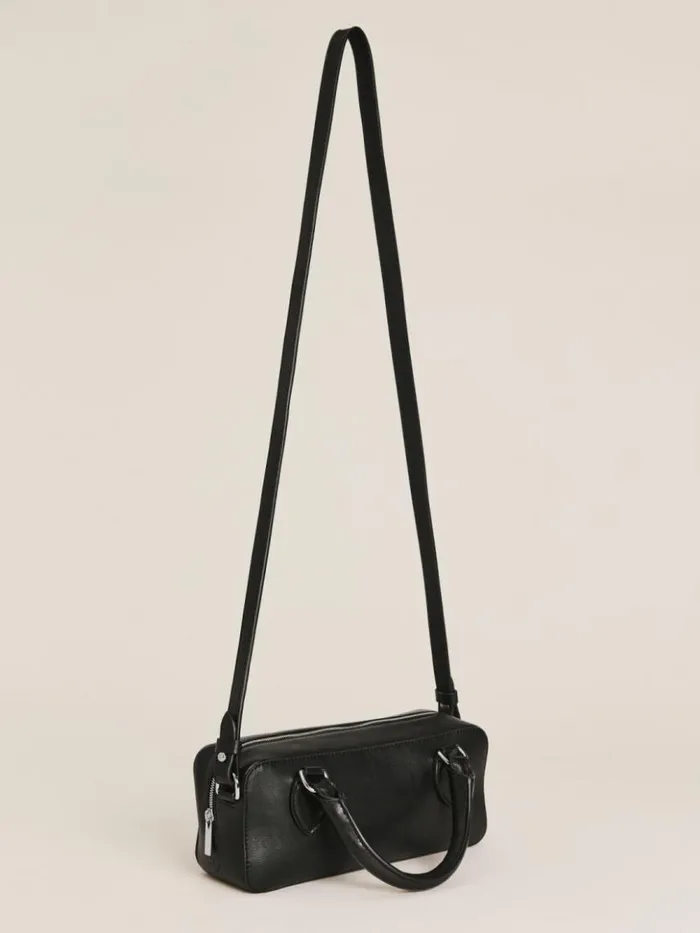 Bags The Reformation Patrizia Crossbody Bag Black Leather