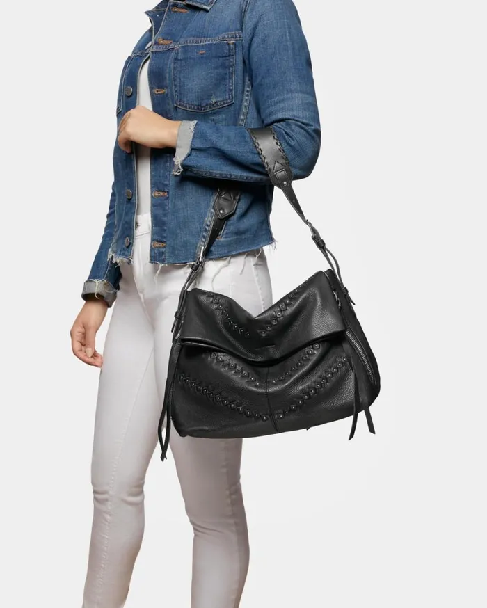 Bali Hobo Black Chevron Women Aimee Kestenberg Hobos