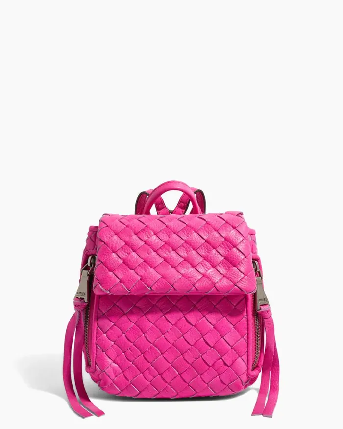 Bali Mini Backpack Hot Pink Woven Women Aimee Kestenberg Backpacks