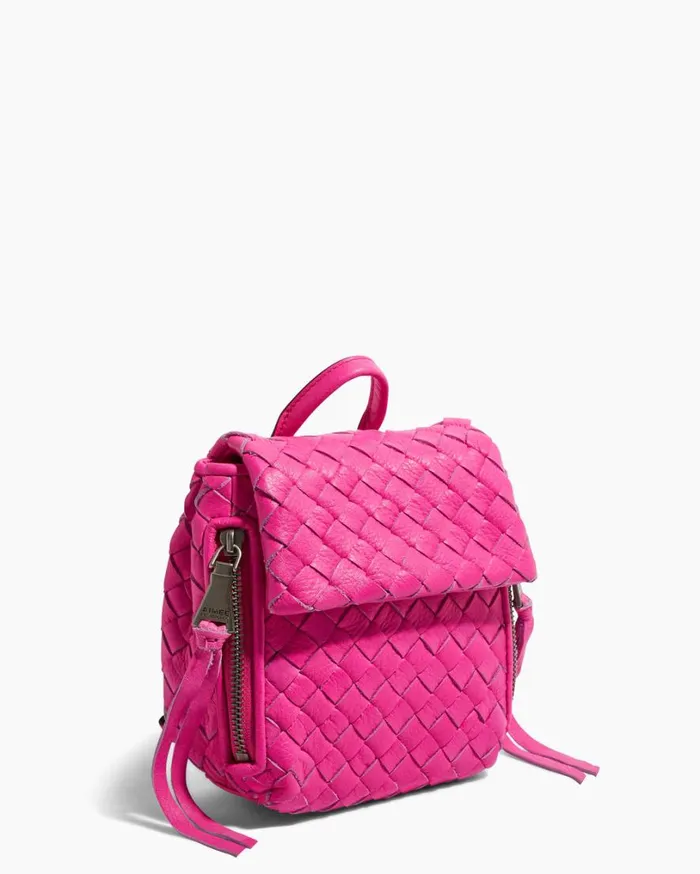 Bali Mini Backpack Hot Pink Woven Women Aimee Kestenberg Backpacks