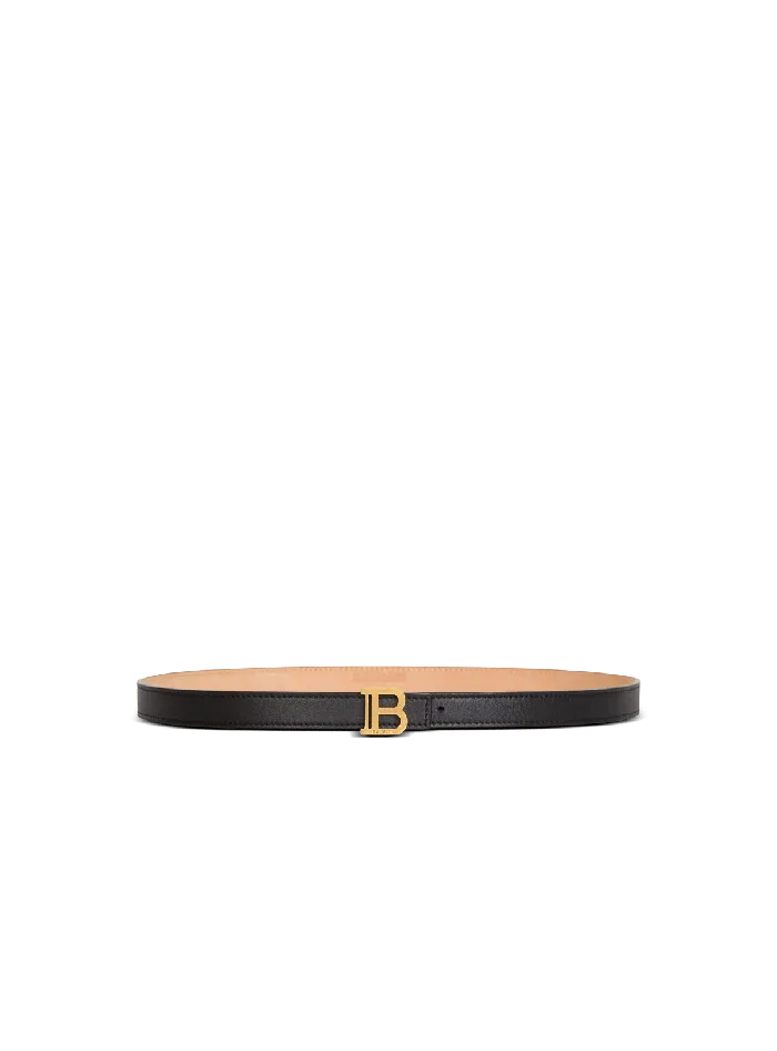 Balmain Belts Women Thin Calfskin BBelt Black