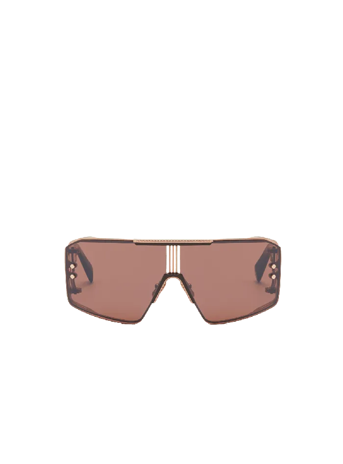 Balmain Eyewear WomenMen Le Masque Sunglasses Brown
