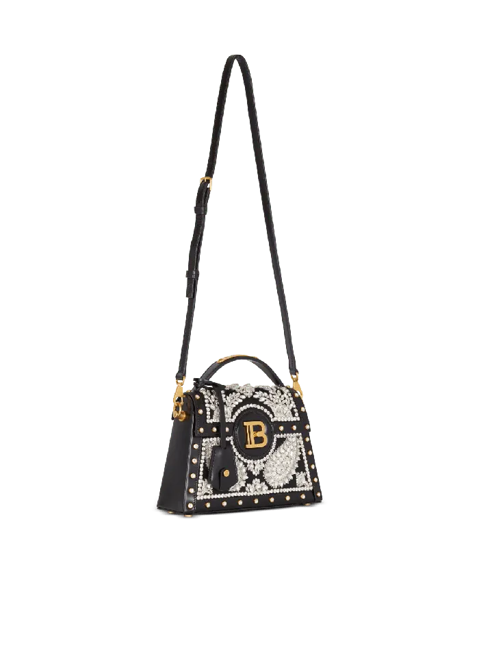 Balmain Handbags Women BBuzz Dynasty Bag In Embroidered Satin Black